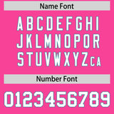 Custom Pink Aqua Lapel Gradient Fashion Authentic Baseball Jersey