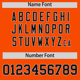 Custom Orange White Lapel Gradient Fashion Authentic Baseball Jersey