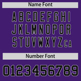 Custom Purple White Lapel Gradient Fashion Authentic Baseball Jersey