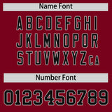 Custom Crimson White Lapel Gradient Fashion Authentic Baseball Jersey