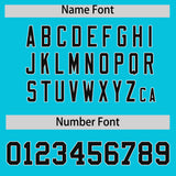 Custom Sky Blue White Lapel Gradient Fashion Authentic Baseball Jersey