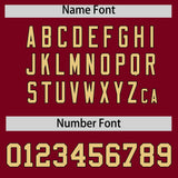 Custom Crimson Black Lapel Gradient Fashion Authentic Baseball Jersey