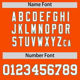 Custom Orange Aqua Lapel Gradient Fashion Authentic Baseball Jersey