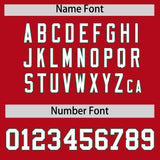 Custom Red Kelly Green Lapel Gradient Fashion Authentic Baseball Jersey