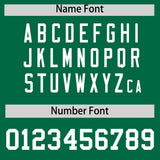 Custom Kelly Green Gold Lapel Gradient Fashion Authentic Baseball Jersey