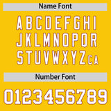 Custom Gold Crimson Lapel Gradient Fashion Authentic Baseball Jersey