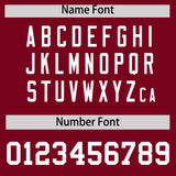 Custom Crimson Gold Lapel Gradient Fashion Authentic Baseball Jersey