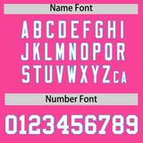 Custom Pink Powder Blue Lapel Gradient Fashion Authentic Baseball Jersey