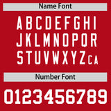 Custom Red Gold Lapel Gradient Fashion Authentic Baseball Jersey