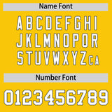 Custom Gold Navy Lapel Gradient Fashion Authentic Baseball Jersey