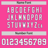 Custom Pink Navy Lapel Gradient Fashion Authentic Baseball Jersey