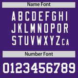 Custom Purple Gold Lapel Gradient Fashion Authentic Baseball Jersey