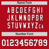 Custom Red Black Lapel Gradient Fashion Authentic Baseball Jersey