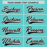 Custom Bright Green White Lapel Gradient Fashion Authentic Baseball Jersey