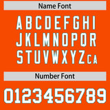 Custom Orange Aqua Lapel Gradient Fashion Authentic Baseball Jersey