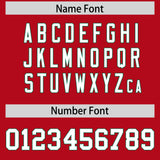 Custom Red Kelly Green Lapel Gradient Fashion Authentic Baseball Jersey