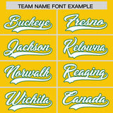 Custom Gold Kelly Green Lapel Gradient Fashion Authentic Baseball Jersey