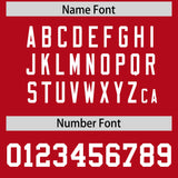 Custom Red Gold Lapel Gradient Fashion Authentic Baseball Jersey