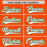 Custom Orange Kelly Green Lapel Gradient Fashion Authentic Baseball Jersey