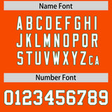 Custom Orange Kelly Green Lapel Gradient Fashion Authentic Baseball Jersey