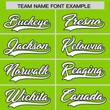 Custom Neon Green Black Lapel Gradient Fashion Authentic Baseball Jersey