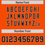 Custom Orange White Lapel Gradient Fashion Authentic Baseball Jersey