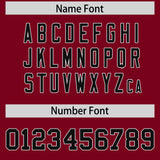 Custom Crimson White Lapel Gradient Fashion Authentic Baseball Jersey