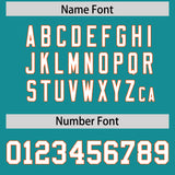 Custom Aqua Orange Lapel Gradient Fashion Authentic Baseball Jersey