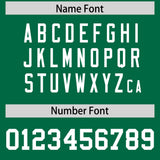 Custom Kelly Green Gold Lapel Gradient Fashion Authentic Baseball Jersey