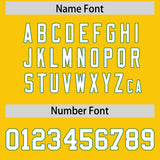 Custom Gold Kelly Green Lapel Gradient Fashion Authentic Baseball Jersey