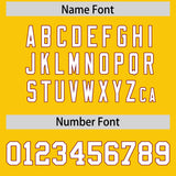 Custom Gold Crimson Lapel Gradient Fashion Authentic Baseball Jersey