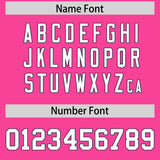 Custom Pink Navy Lapel Gradient Fashion Authentic Baseball Jersey