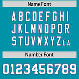 Custom Aqua Purple Lapel Gradient Fashion Authentic Baseball Jersey