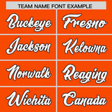 Custom Orange Black Lapel Gradient Fashion Authentic Baseball Jersey