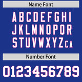 Custom Royal Pink Lapel Gradient Fashion Authentic Baseball Jersey