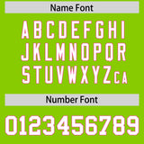 Custom Neon Green Pink Lapel Gradient Fashion Authentic Baseball Jersey