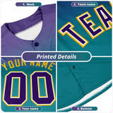 Custom Old Gold Black Lapel Gradient Fashion Authentic Baseball Jersey