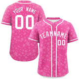 Custom Logo Personalized Star Graffiti Pattern Authentic Baseball Jersey