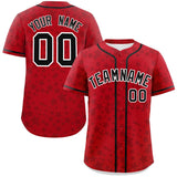 Custom Name Personalized Star Graffiti Pattern Authentic Baseball Jersey