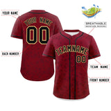 Custom Name Personalized Star Graffiti Pattern Authentic Baseball Jersey
