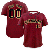 Custom Name Personalized Star Graffiti Pattern Authentic Baseball Jersey