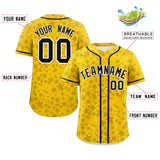Custom Personalized Star Graffiti Pattern Authentic Baseball Jersey for Adults