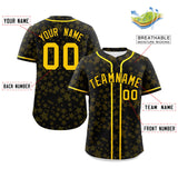 Custom Personalized Star Graffiti Pattern Authentic Baseball Jersey for Adults
