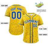 Custom Personalized Star Graffiti Pattern Authentic Baseball Jersey for Adults