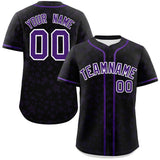 Custom Personalized Star Graffiti Pattern Authentic Baseball Jersey for Adults