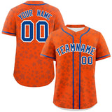 Custom Personalized Star Graffiti Pattern Authentic Baseball Jersey for Adults