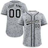 Custom Personalized Star Graffiti Pattern Authentic Baseball Jersey Big Size