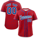 Custom Personalized Star Graffiti Pattern Authentic Baseball Jersey Big Size