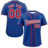 Custom Personalized Star Graffiti Pattern Authentic Baseball Jersey Big Size