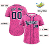 Custom Personalized Star Graffiti Pattern Authentic Baseball Jersey Big Size